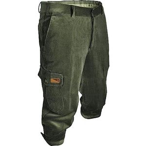 La Chasse® Oefele Corduroy kniebroek voor heren, olijf/groen, knickerbocker met beenzak en messenzak, corduroy broek voor jagers en wandelaars, jachtbroek van Oefele jacht & Outdoor Shop, Olijf/groen,