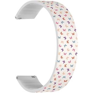 Solo Loop band compatibel met Forerunner 645/645 Music, Forerunner 55, Garmin Forerunner 245/245 Music (platte pastel) snelsluiting, 20 mm rekbare siliconen band, accessoire, Siliconen, Geen edelsteen