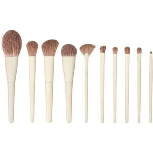 10 STKS Make-up Borstel Set Kunstenaarschap Borstels Kabuki Poeder Borstel Oogschaduw Stippling Borstel Premium Synthetische Make Up Borstel Set Voor Contouring Concealer Foundation Poeder Oogschaduw