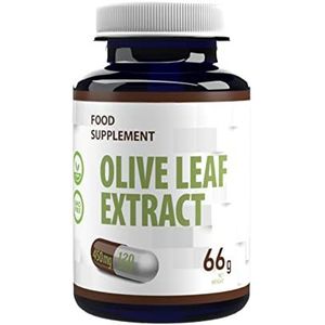Olijfbladextract 450mg 120 Vegan Capsules met 40% Oleuropein - 180 mg, Immuunsysteem, Antioxidant, Rijk aan Polyfenolen