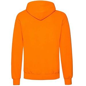 Fruit of the Loom Sweatshirt met capuchon voor heren, ondoorzichtig, oranje, L