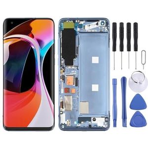 Reparatie van mobiele telefoons Origineel LCD -scherm voor Xiaomi MI 10 5G / MI 10 PRO 5GM2001J2G, M2001J2i S Versie Digitizer Volledige montage met frame