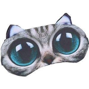 Oogmasker voor slapen slapen masker katoen slapen oogmasker leuke kinderen cartoon oogbedekking blinddoeken reizen thuis ogen ontspannen maskers ooglap (kat C)