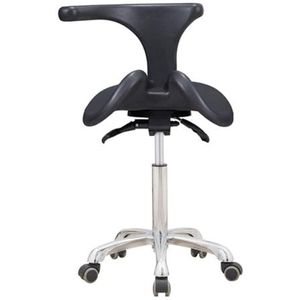 JAVPTAV Verstelbare zadelkruk, werkstoel, ergonomische verstelbare 360 ° draaibare kruk voor artsen schoonheidsmassage spa salon