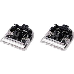 Vervangend tondeusmesje, compatibel voor RIWA, RE-6305 wasbare kapperstrimmer stalen snijkop accessoires (2 stuks)