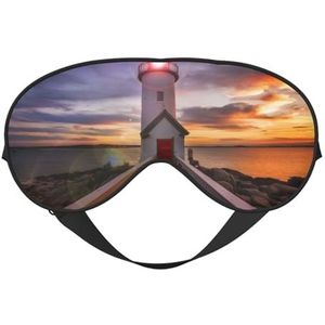 CRJSYCBYB Lighthouse Gedrukt Zacht Oogmasker Slapen Oogmasker Reizen Oogmasker