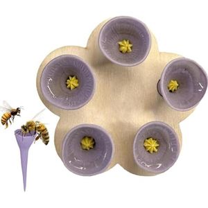 Bee In-sect drinkbekers - bijenbekers voor dorstige bijentuin - kleurrijke bijen in-sekte drinkbekers - dorstige bestuivers hebben een drankje nodig - hars bijenbeker feeder bijen hebben veilige