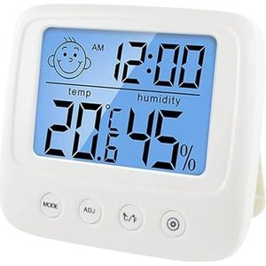 Comfortabele Binnentemperatuursensor LCD Digitale Vochtmeter Thermometer Hygrometer (Kleur: E0828)
