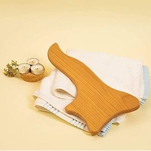 Mr.Woodware Houten Lymfedrainage Tool - Gua Sha Hout Paddle Massager voor Body Sculpting, Anti-Cellulitis Massage, Gezichtslift - Houten Massage Therapie Tools voor Maderoterapia