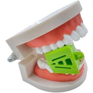 Siliconen mondopener mondsteun 20 stuks grote middelgrote kleine drie kleuren occlusale pads (groen)