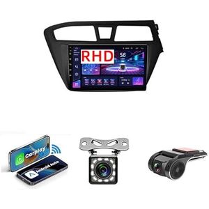 9-inch Touchscreen Autoradio Met Bluetooth Autoradio Voor Hyundai I20 2014-2018 Plug en Play Android 14 2 Din Autoradio Radio Android Automatische Bluetooth USB RVC SWC(NF-1 WIFI 1G+32G B)
