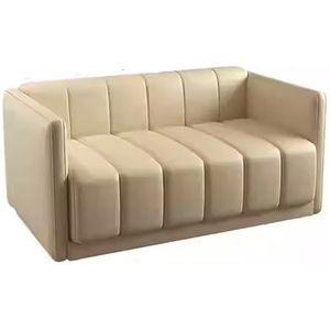 Comfortabele Love Seat-banken, Microvezel Lederen Loveseat-bank Met Massief Houten Frame, Kleine Love Seat-banken Voor Woonkamer, Slaapkamer, Appartement, Kantoor B-1.4M