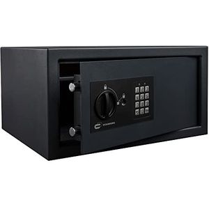 STANDERS - Elektronische kluis - 28 l - 35 x 44 x 23 cm - wandkluis - codesafe - 2 beveiligingssleutels - elektronische wachtwoordkluis