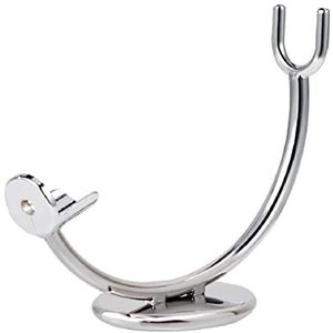 scheerkwaststandaard, Scheermeshouder Praktische scheerborstelstandaard for heren, enkele kop van zinklegering, rechte scheerkwasthouder, handleiding for thuisreisrek, scheerstandaard