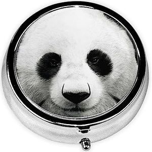 Panda Gedrukt Pil Doos 3 Compartiment Geneeskunde Pil Case Leuke Geneeskunde Organizer Reizen Pillendoos Draagbare Pil Container Houder