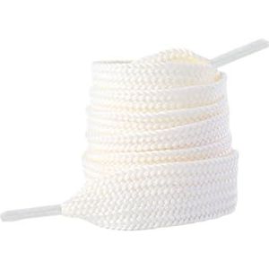 MORENTSU 5 Paar 130Cm Effen Kleur Schoenveters 2Cm Bredere Platte Schoenveters 1 Paar Vervangen Canvas Sneakers Touw Grote Schoenveters Accessoires, Beige, Eén maat