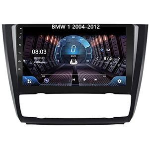 Android 10 Bluetooth Autoradio Dubbel Din Multimedia Speler 9 inch Touchscreen Auto Stereo Voor BMW 1 2004-2012 Met GPS Ondersteuning Spiegel Link/Stuurbediening Dual USB Backup Camera (Color : 4G+WI