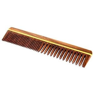 eSplanade Houten kam voor mannen en vrouwen - Sheesham Wood handgemaakt antistatisch haar, baardkam. (7,5 inch)