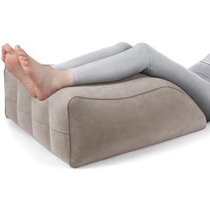 Gowkeey Buikkussen, opblaasbaar wigvormig kussen voor benen, comfortabel beenkussen om te slapen, steunkussen, verbetering van de doorbloeding en vermindering van zwellingen