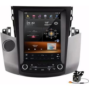 Android 15 Autoradio Navi voor T-oyota RAV4 (2008-2012) 10.4 ""Touchcreen DVD Multimedia Speler met Draadloze Carplay Autoradio GPS Navigatie FM BT Ontvanger 5G-WiFi HIFI SWC DSP MIC,8g+256g