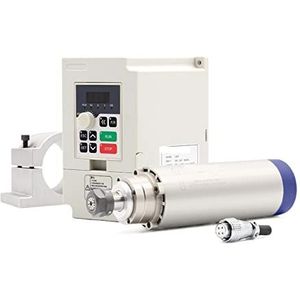 2.2KW CNC Luchtkoeling Spindel Motor ER20 4 stuks Lagers Met 2.2KW QL Inverter VFD 80mm Aluminium Klem beugel,Efficiënte Prestaties(3 Bearings)