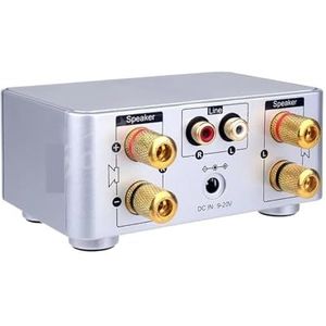 Versterker, 5.0 HIFI Eindversterker 50Wx2 Kanaals 2.0 Thuis Auto Digitale Audio AMP USB U-disK TF muziekspeler(Silver Set)