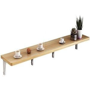 Aan de muur gemonteerde tafel Opvouwbare wandtafel Zwevend wandbureau Ruimtebesparende zwevende klaptafel for kleine ruimtes thuiskantoren garages kelders keukens bars(White,40 * 90cm/15.7 * 35.4in)