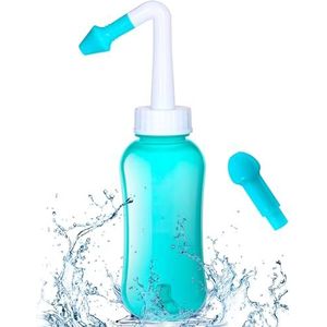 Neti Pot Sinus Rinse Kit Neus Wassen Cleaner Druk Spoelen Neusirrigatie voor Volwassenen & Kid BPA Gratis Sinus Spoel Fles 300ML
