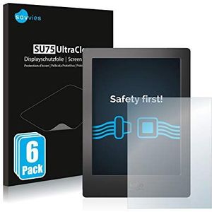 Savvies 6x Schermbeschermer voor Kobo Aura H2O Screen Protector Ultra Transparant