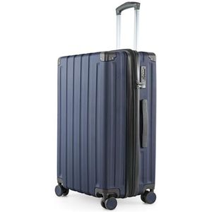 HAUPTSTADTKOFFER Q-Damm - middelgrote koffer met harde schaal, TSA, 4 wielen, ruimbagage met 6 cm volumevergroting, 68 cm, 89 L, Donkerblauw