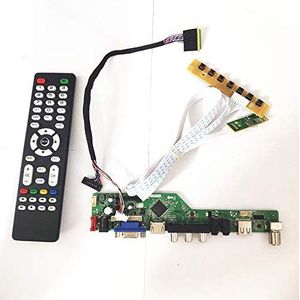 voor LTN156AT35-301/H01/P01 Panel TV Controller Drive Board 15.6 inch VGA+HDMI+AV+USB+RF Notebook PC LVDS 40Pin WLED 1366768 DIY kit (LTN156AT35-H01)