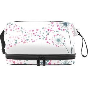 VAPOKF Doodle Crowd in zonnebril, make-uptas voor dames en meisjes, reistoilettas, make-up, handige opbergtas, organizer tas met borstelvak, Multi kleuren 5, 27x15x14 cm/10.6x5.9x5.5 in, Beauty Case