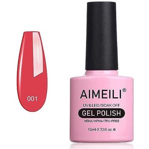 AIMEILI Gel Nagellak UV LED Bourgondische Nagellak Soak Off Gel Polish 10ml Nail Art (001)
