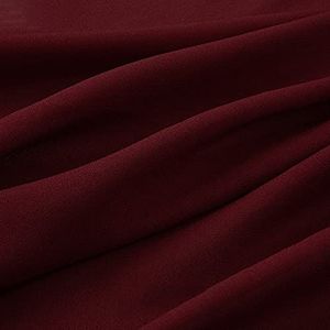 chiffon stof, materiaal voor naaien, Per meter for sjaal vest blouse broek rok bruiloft banket kerstdecoratie 150 cm breed verkocht per meter (kleur: grijs) (Color : Wine Red)
