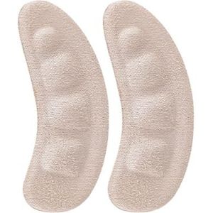 2 Stuks Antislip Siliconen Schoen Pads for Vrouwen Schoenen Hoge Hakken Sandalen Voorvoet Insert Kussen Antislip stickers Gel Inlegzolen (Color : Flannel Apricot)