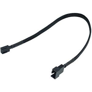 Phobya Adapter 4-pins PWM (bus) naar 3pin (stekker) 30 cm - zwarte kabel ventilatorkabel en adapter
