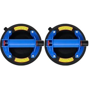 2 stuks 8 inch vacuümzuignappen for granieten en glazen tegels, handmatig heffend, draagvermogen 220 kg Voor het verplaatsen van zware objecten(D)