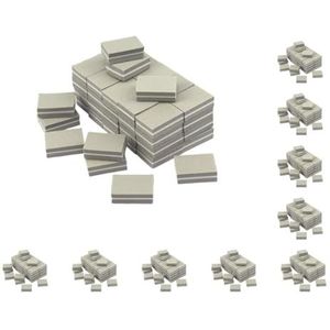 10 set 50 Stuks Mini Buffing Bestanden Blok Pedicure Manicure Multi-color Nail Art Slijpen Buffer Strips Polish Gereedschap Grijs