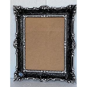 Fotolijst barok zwart-zilver zonder glas 56x46cm prunk frame antieke fotolijst 30x40cm frame schilderijlijst 3049