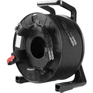 2 Core OM3 Outdoor Patchcord 100m-250m TPU Gepantserd met PCD235 Reel 2C LC SC FC Multimode Waterdichte Jumper Optische Vezel(Size:150m OM3,Color:LC-FC with drum)