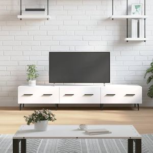 AJJHUUKI Entertainment Centra & TV Stands TV-meubel Wit 150x36x30 cm Engineered Houten Meubels