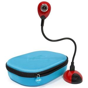 HUE HD draagbare USB-camera en visualiser (Rode camera met draagtas)