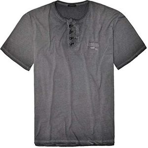 Blauw oversized T-shirt LV-4055, grijs, 3XL
