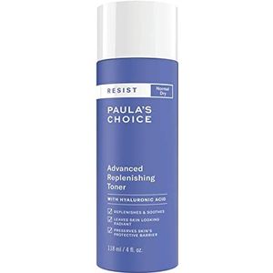 Paula's Choice RESIST Anti-Aging Replenishing Toner - Hydrateert & Kalmeert het Gezicht - Tegen Rimpels - met Hyaluronzuur - Normale tot Droge Huid - 118 ml