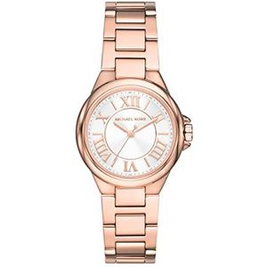 Michael Kors Women's Camille Quartz Watch with Stainless Steel Strap, Rose Gold, 18 (Model: MK7256)