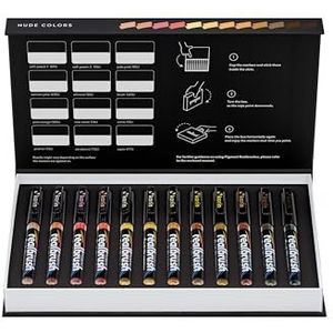 Realbrush - Pigment Markers - Set Basic - 12 Kleuren - Waterbasis