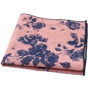 27 cm groot formaat bloemen bedrukte zakdoek dik katoen dames en heren bruiloft zakjurk smoking zakdoek accessoire cadeau (Color : 4)