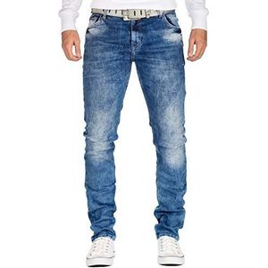 Cipo & Baxx Herenjeans CD533-bans Blauw W36/L30