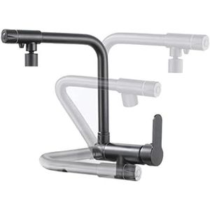 3 Way Kitchen Taps Mixer Kitchen Drinking Taps Sink Mixer Cold And Hot Water Kitchen Mixer Filter Tap Sink Mixer For Window Installation Black Single Mode,Black,single Mode