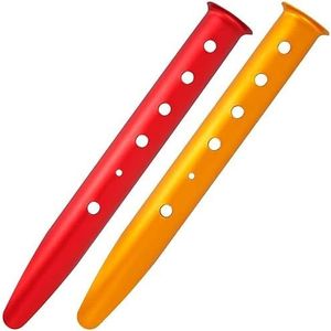 Camping peg, Heavy Duty tentharingen, tentharingen Tuinharingen U-vormige tentspijker Aluminiumlegering Camping Strandzand Peg Sneeuwgrondpen (Kleur: Rood) (Size : Rosso)